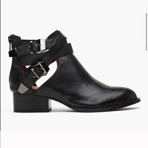 Jeffrey Campbell Black Everly Cutout Ankle Boot